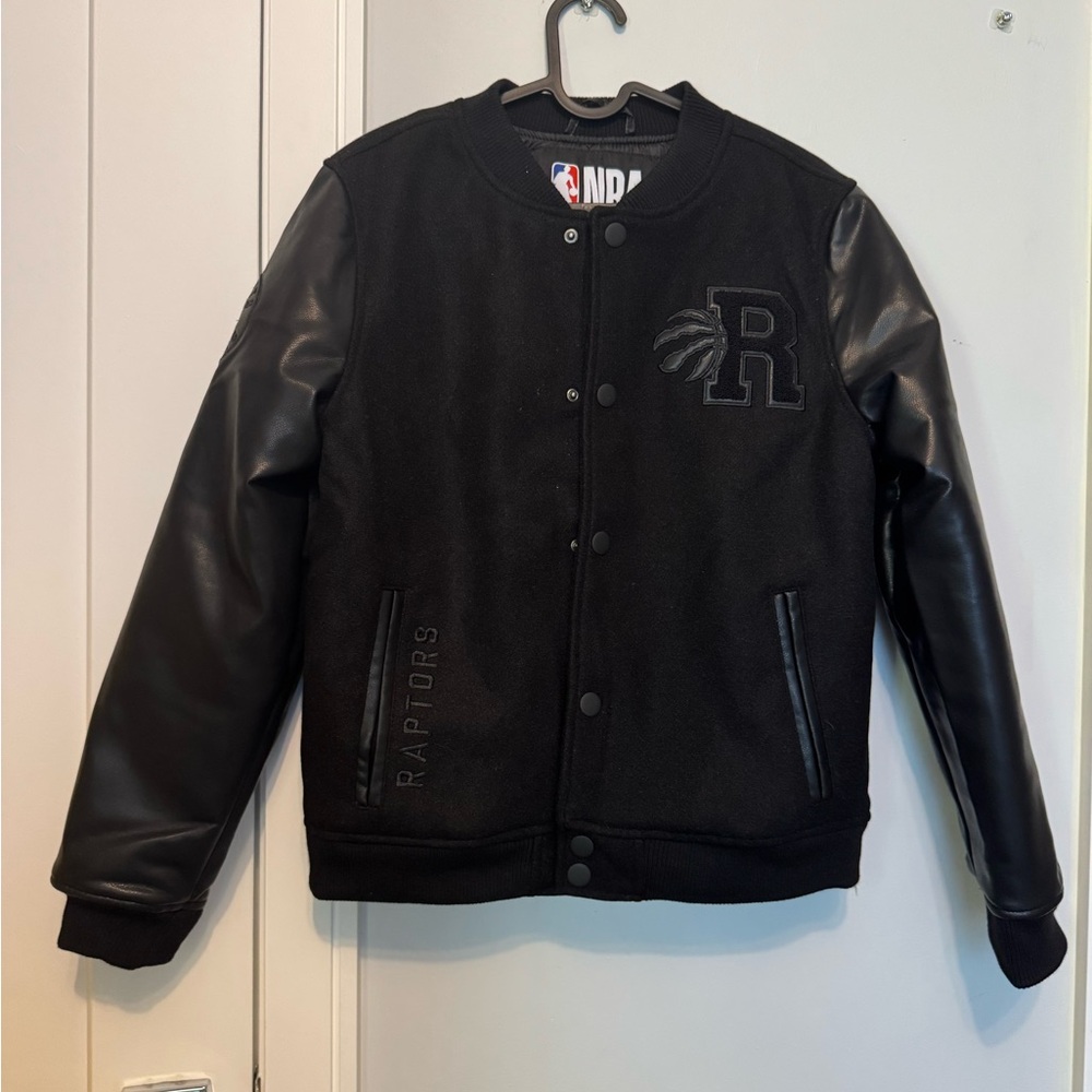 NBA Raptors Black Bomber Jacket